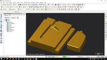 Mastercam X5 || how to create mold cavity using #mastercam x5
