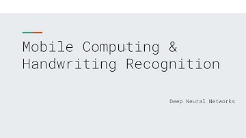 Handwriting Recognition: Machine Learning and Deep Neural Networks