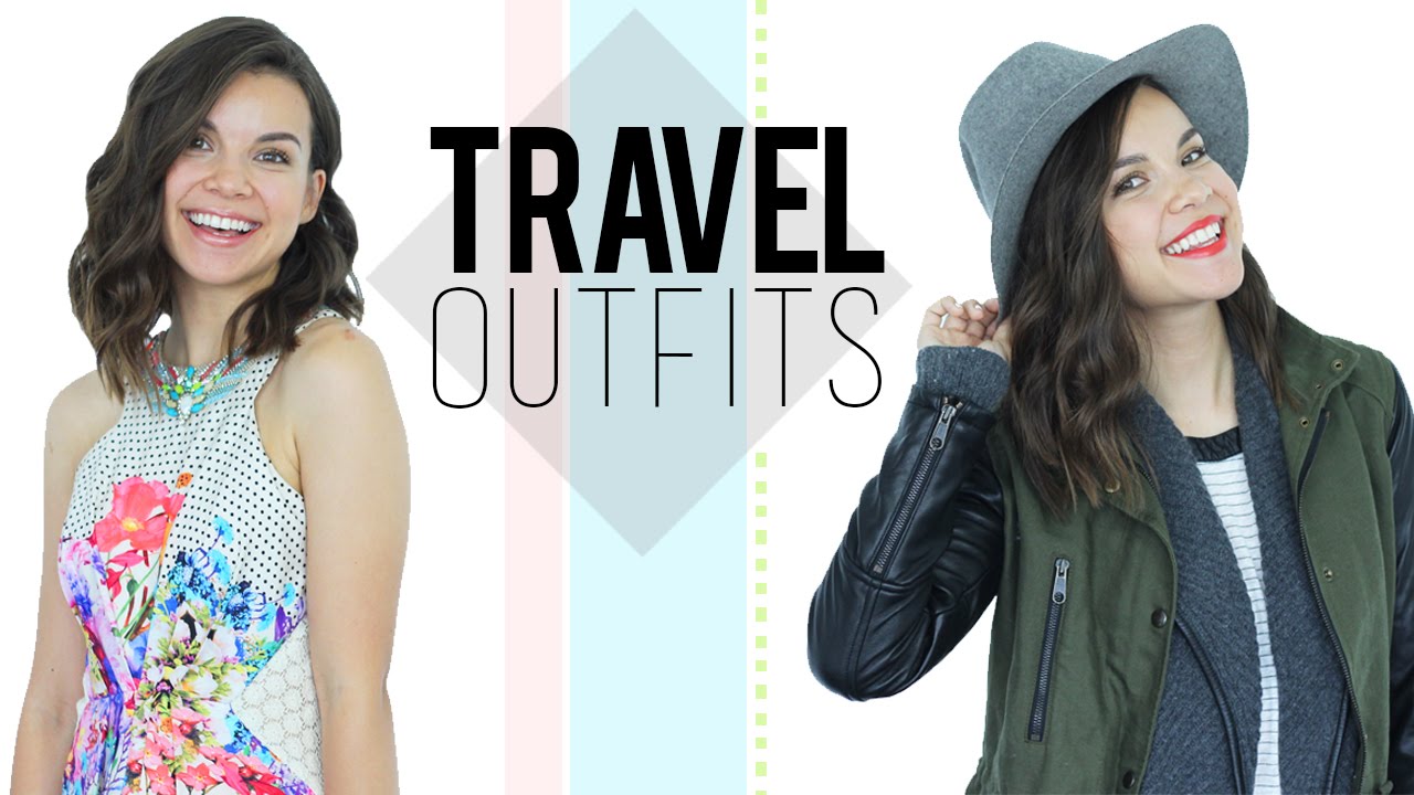 4 Outfits for Airplane Travel! - YouTube