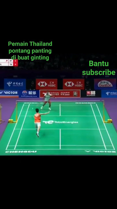 Ginting  buat pontang panting pemain Thailand #thomasubercup2024 #thailand