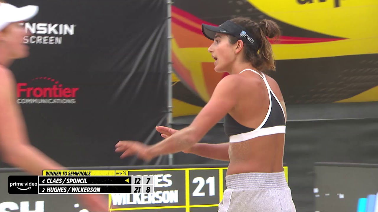 Sarah Sponcil With Deep Swing Down Middle Court | Wilson Cup