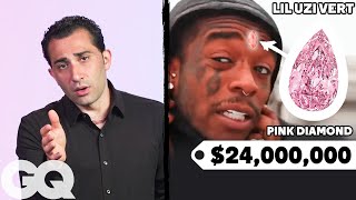Jewelry Expert Critiques Lil Uzi Vert&#39;s Jewelry Collection | Fine Points | GQ