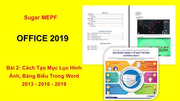 Bài 2: Cách Tạo Mục Lục Hình Ảnh, Bảng Biểu Trong Word 2013 - 2016 - 2019 | Sugar MEPF