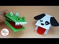 How to make a hand puppet from one sheet of paper  animal hand puppets diy  maison zizou