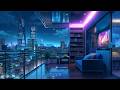 Rainy Night Balcony Lofi 🌧️ Lofi Japan City View 🌧️ Relaxing Lofi Rain 🌧️ Pluviophile Lofi Playlist