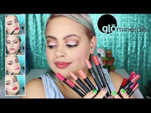 Glōminerals Cream Glaze Crayons & Suede Matte Crayons Lip Swatches/Review