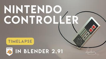 Nintendo Entertainment System Controller | Timelapse | Blender 2.91