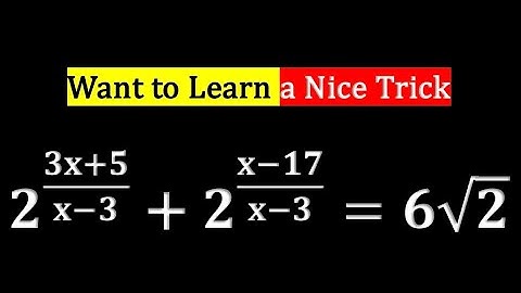 Tricky Algebra Question - Do you want to learn a nice trick? #education #learnmath #algebra