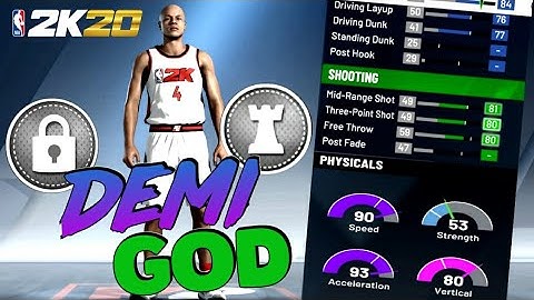 NBA 2K20 PG Demi God Stopper Build. Versatile Two Way Sharpshooter.