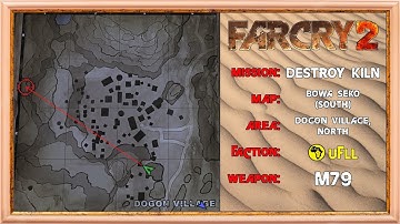 Far Cry 2 - Trickshot Tutorial - Southern Map, 1st UFLL mission, Dogon Village, M79