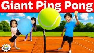 Download Lagu We Made GIANT Ping Pong! Family Game Challenge! MP3 Download Lagu We Made GIANT Ping Pong! Family Game Challenge! MP3