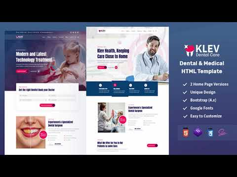 Klev - Dental & Medical HTML Template | Themeforest Website Templates and Themes