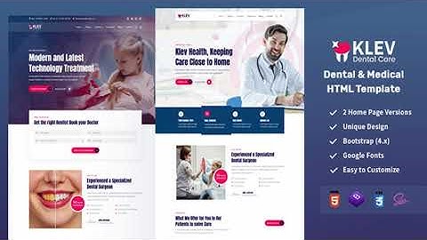 Klev - Dental & Medical HTML Template | Themeforest Website Templates and Themes
