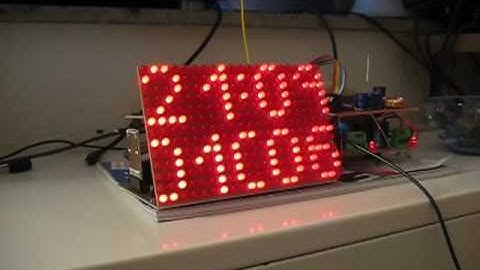 21x13 LED Matrix + GPS clock