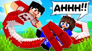 P3DRU virou uma COBRA no Minecraft POR 24 HORAS!!