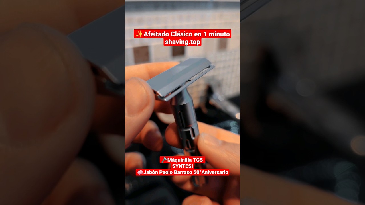 ✨ Máquinilla de AFEITAR CLÁSICA TGS SYNTESI-Paolo Barraso 50° Aniversario 