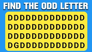 Find The ODD Number \& Letter#05 |Puzzle Test: More You Find, the Sharper Your Detective Eye