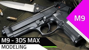 Modeling M9 Live - 3ds Max #Unrealengine5  #Live #3dsmax #gamedevelopement