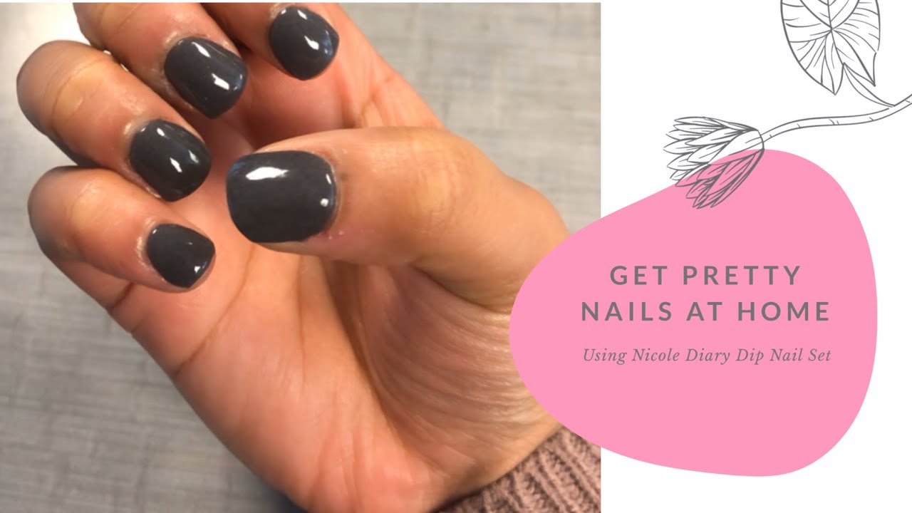 DIY Dip Powder Nails| Nicole Diary Dip Nail Set - YouTube