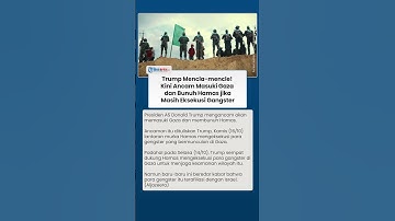 Trump Murka! Ancam Masuk Gaza & Bunuh Hamas jika Masih Eksekusi Gengster Diduga Terafiliasi Israel