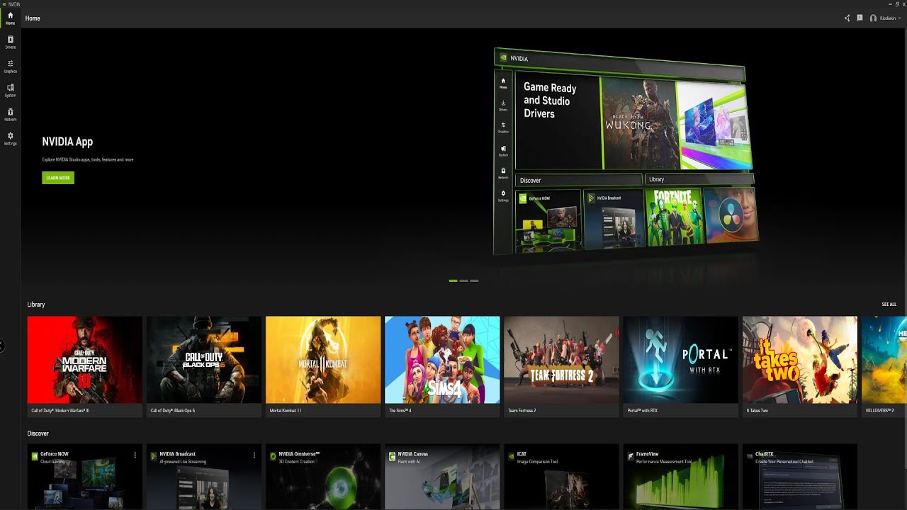 The New Nvidia APP | The New Gaming Companion - YouTube