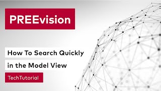 How To Search Quickly In The Model View Tutorial