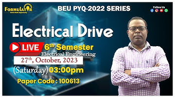 BEU PYQ-2022 ElectricaI Drive #beu #6th #sem #biharengineering #ee #eee#beu #electricaldrive