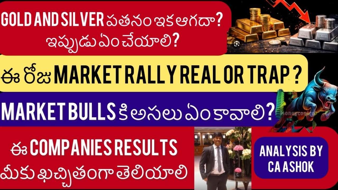 Gold & Silver Crash / Market rally real or trap / Companies strong ...