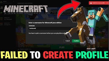 Minecraft Launcher Failed to Create Profile Error | Fix failed to create profile error in Minecraft