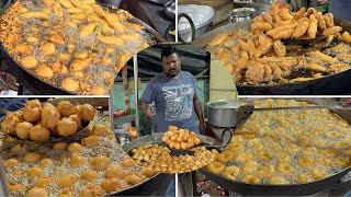 Punugullu,Mirchi Bajji,Aloo bonda Wada | Famous Hyderabad Street Food | Snacks | Indian Street Food