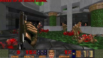 DOOM: Return to Hadron, E1M1 UV-Max Speedrun in 0:33