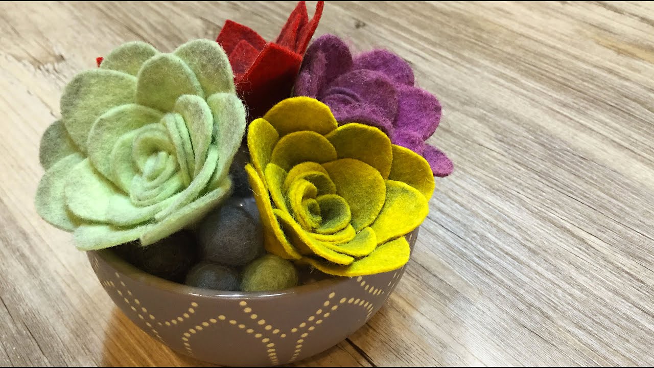 Felt Succulent Floral Arrangement