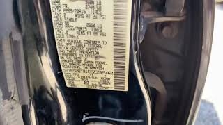 2000-2004 Nissan Xterra Paint Code Location