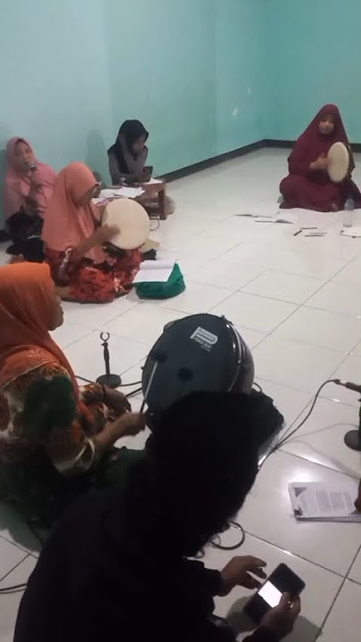 persiapan Rebana AZ Zahro Desa Singkalan Di Masjid Al Uhquwa #infosidoarjo #syek