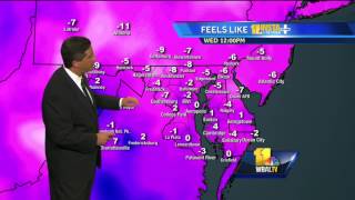 Temperatures feel like below zero