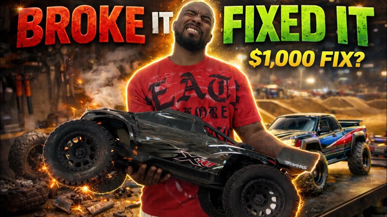 FINALLY FIXED MY TRAXXAS XRT THE CORRECT WAY THIS TIME 
