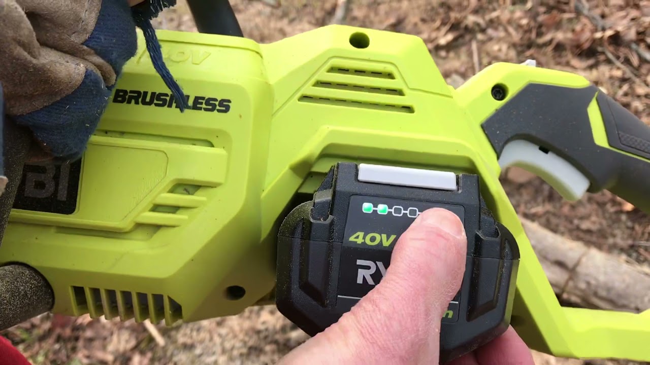 RYOBI 40V Electric Chainsaw Test YouTube