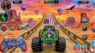램프 카 레이싱 - 3D 자동차 레이싱 - 몬스터 트럭 울트라 메가 램프 드라이빙 | 자동차 게임 | 안드로이드 게임 screenshot 2