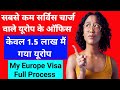 केवल 1.5 लाख  मैं आया मैं यूरोप 🇪🇺 । इंडिया के सबसे कम सर्विस चार्ज वाले यूरोप जॉब ऑफिस 