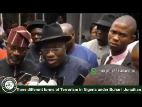 There are different forms of Terrorism in Nigeria under Buhari -Former President Goodluck Jonathan