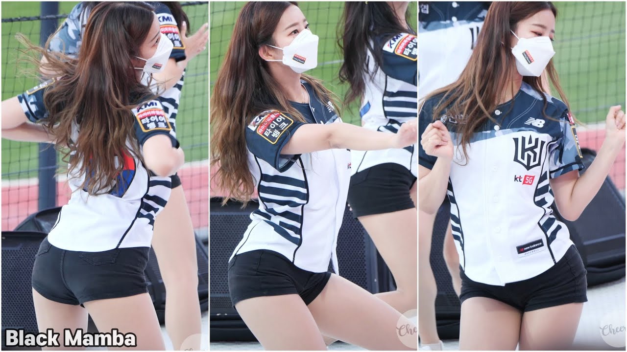 [4K] 진리의 김진아 치어리더 직캠 KT위즈 KBO 210604