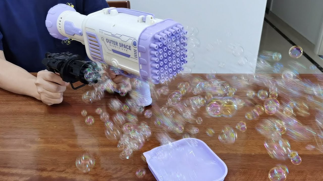 69 Holes Bazzoka Super Bubble Gun with Lighting Effects