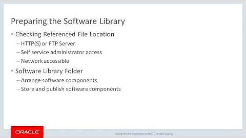Preparing the Software Library in Oracle Enterprise Manager Cloud Control