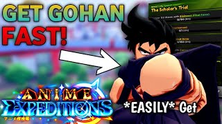 *QUICKEST* Way to Get Gohan Secret Unit In the New Update! | Anime Expeditions screenshot 1