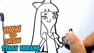 How to Draw Stacy Hirano | Phineas and Ferb