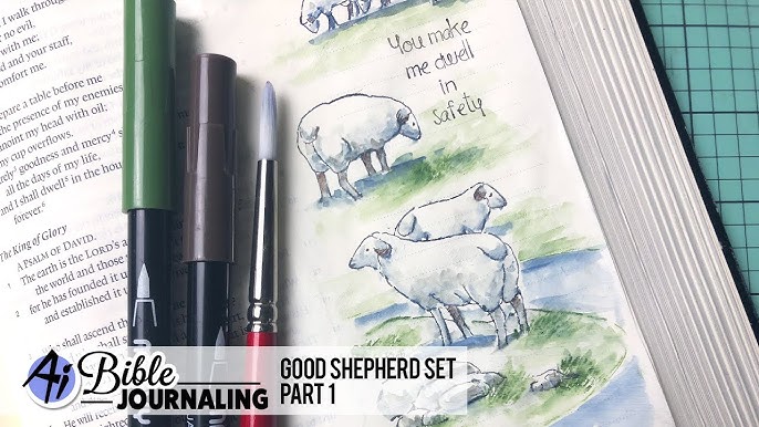 Art Impressions Bible Journaling Watercolor Rubber Stamps - Light to My Path