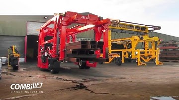 Combilift Straddle Carrier with Rotating Forks