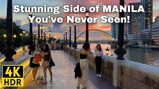 Unseen Beauty of Manila City | Full Tour of Pasig River Esplanade + Iconic Bridges | Philippines
