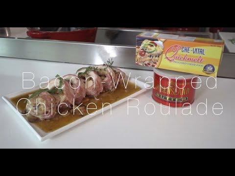Bacon Wrapped Chicken Roulade