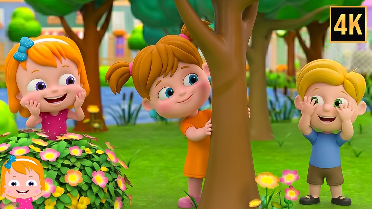 Peekaboo Song for Kids - Learning Nursery Rhyme Cartoon